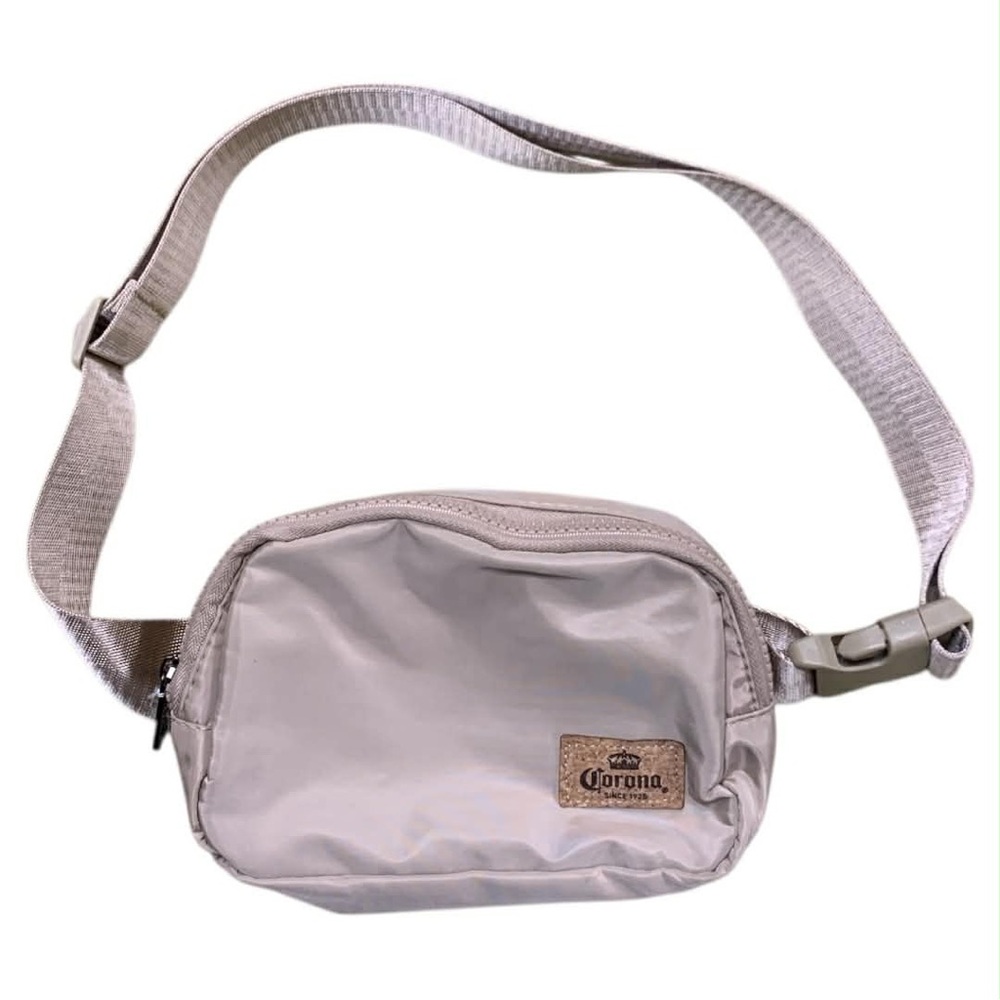 Corona Metallic Gray Crossbody Bag